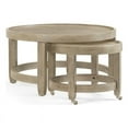 thumbnail image 1 of Bellamy Wood Round Nesting Cocktail Tables in Ash Gray, 1 of 5