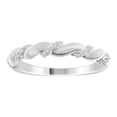 thumbnail image 1 of Bellano Women's Stackable Band 0.11Ct Round Diamond 10K White Gold, 1 of 1
