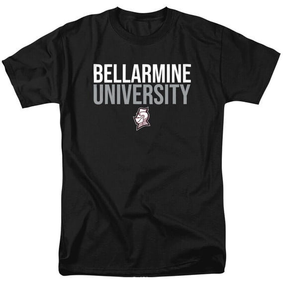 Bellarmine University Adult T-Shirt Stacked, Black, S-5XL