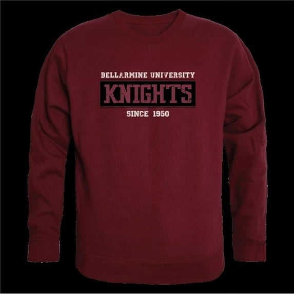 Bellarmine University Knights Established Crewneck Sweatshirt, Maroon - Medium