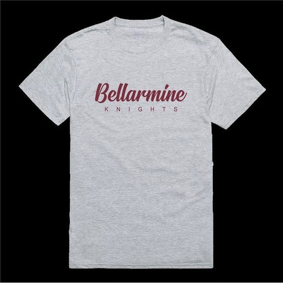 Bellarmine University Knights Script T-Shirt, Heather Grey - 2XL