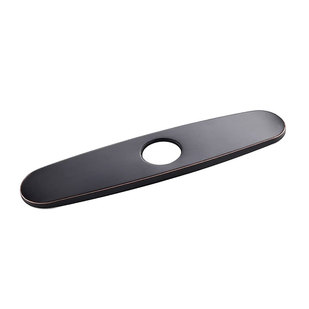 Oil Rubbed Bronze Stainless Steel Single-Hole Faucet Deck Plate