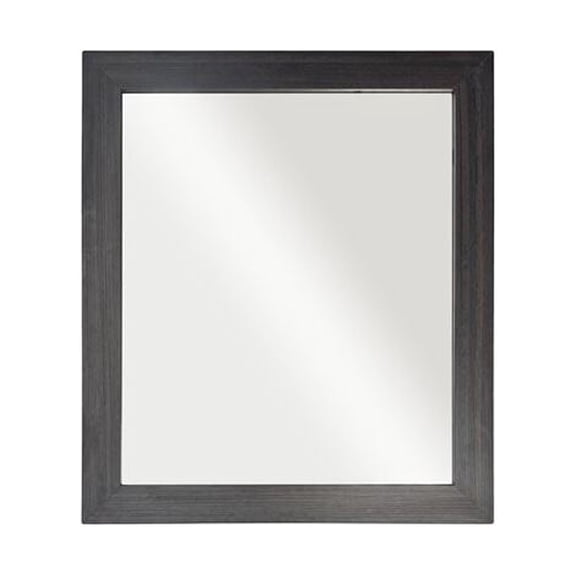 Bellaterra-Home 23.6-Inch Rectangular Framed Frame Mirror In Light Gray EP Finish