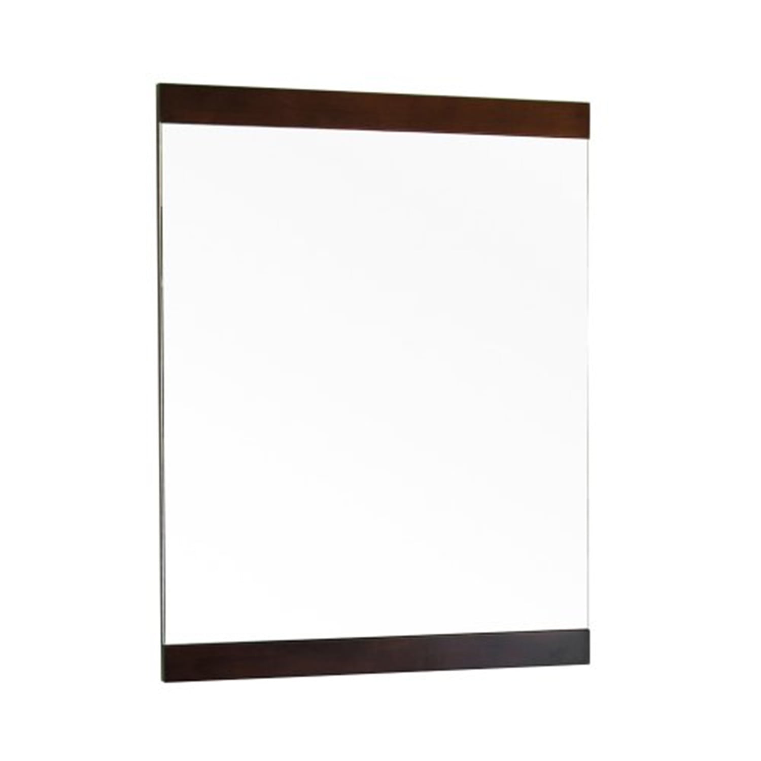 Bellaterra Home 23.6 in Mirror-walnut-Wood