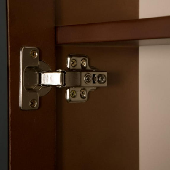 Bellaterra Home 24 in Mirror cabinet-wood-sable walnut