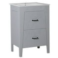 thumbnail image 1 of Bellaterra Home 24 in Single sink vanity-manufactured wood-light gray, 1 of 3