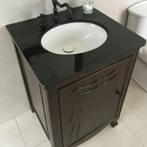 Bellaterra Home 24 in Single sink vanity-manufactured wood-sable walnut