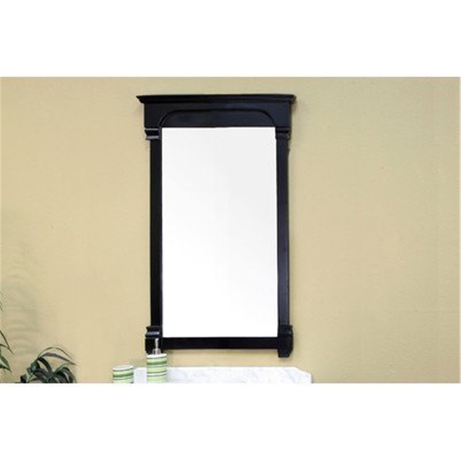 Espresso Birch Wood Full Length Rectangular Wall Mirror