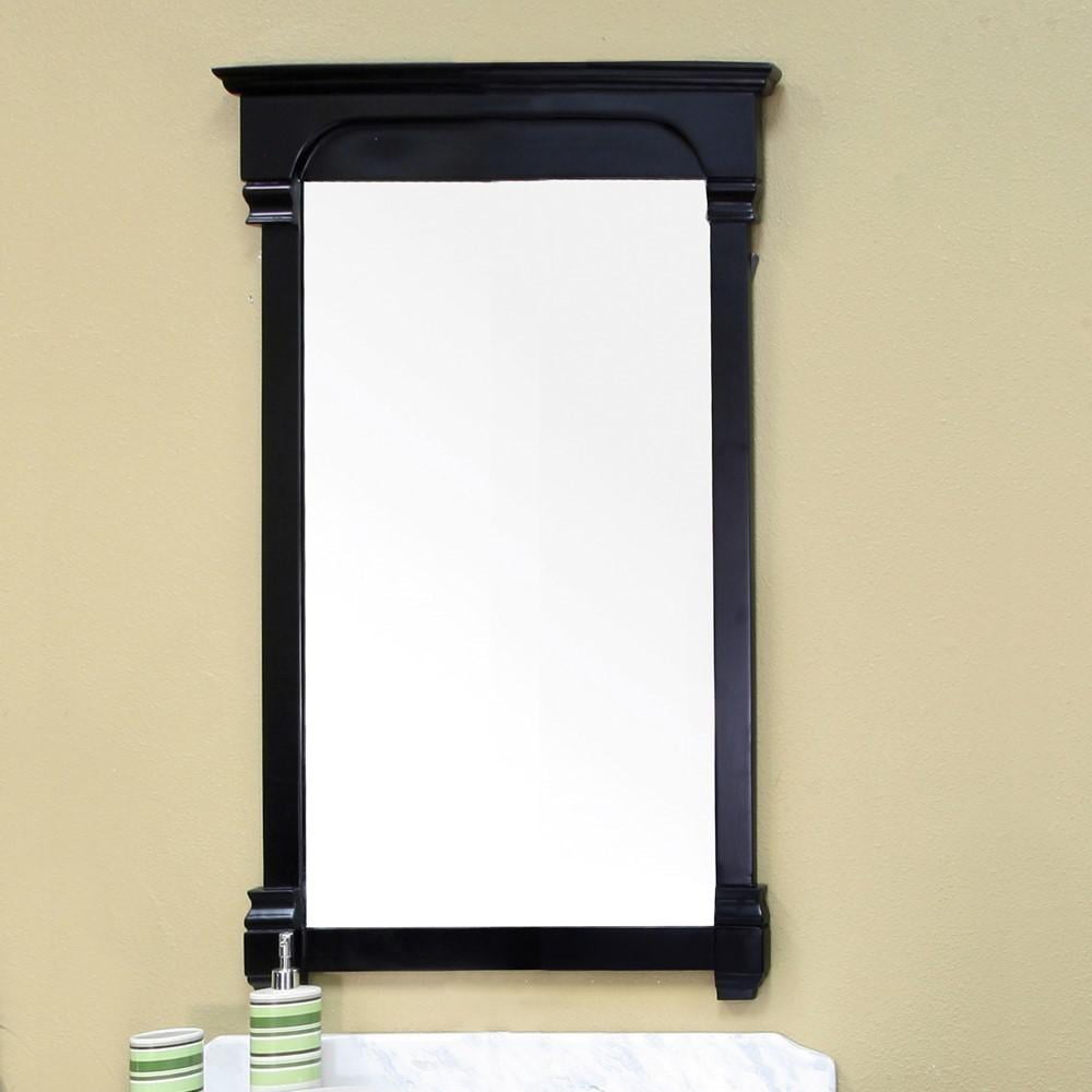 Espresso Birch Wood Full Length Rectangular Wall Mirror