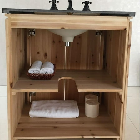 Bellaterra Home 30 Inch Single Sink Vanity Solid Fir, Natural