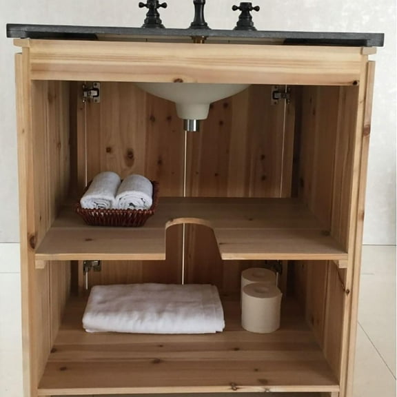 Bellaterra Home 30 Inch Single Sink Vanity Solid Fir, Natural