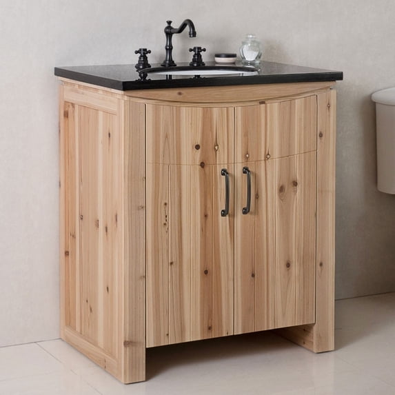Bellaterra Home 30 Inch Single Sink Vanity Solid Fir, Natural