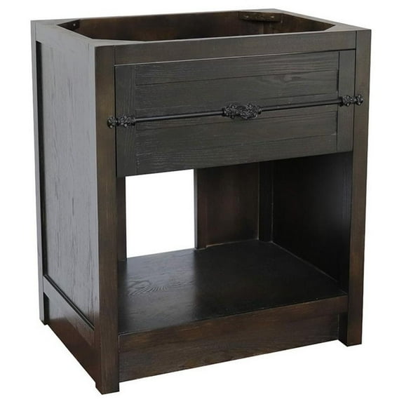 Bellaterra Home 30" Single vanity in Brown Ash finish - cabinet only
