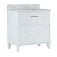 thumbnail image 1 of Bellaterra Home 30 in. Single sink vanity with white carrara top, 1 of 12