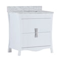 thumbnail image 1 of Bellaterra Home 30 in. Single sink vanity with white carrara top, 1 of 12