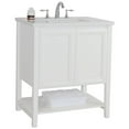 thumbnail image 1 of Bellaterra Home 31 in Single sink vanity-wood-white quartz, 1 of 7