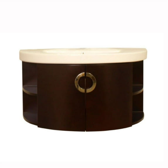 Bellaterra Home 34 in Single vanity-wood-espresso