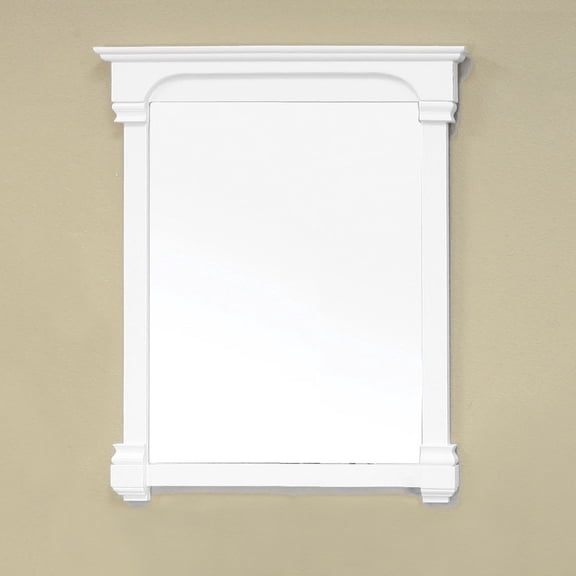 Bellaterra Home 36 in Solid wood frame mirror-white
