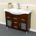 thumbnail image 1 of Bellaterra Home 39.8 in Single sink vanity-wood-walnut-4 drawers, 1 of 5
