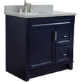 thumbnail image 1 of Bellaterra Home 400700-37L-BU-GYRL 37 in. Single Sink Vanity with Granite Left Door & Left Sink, Blue & Gray, 1 of 15