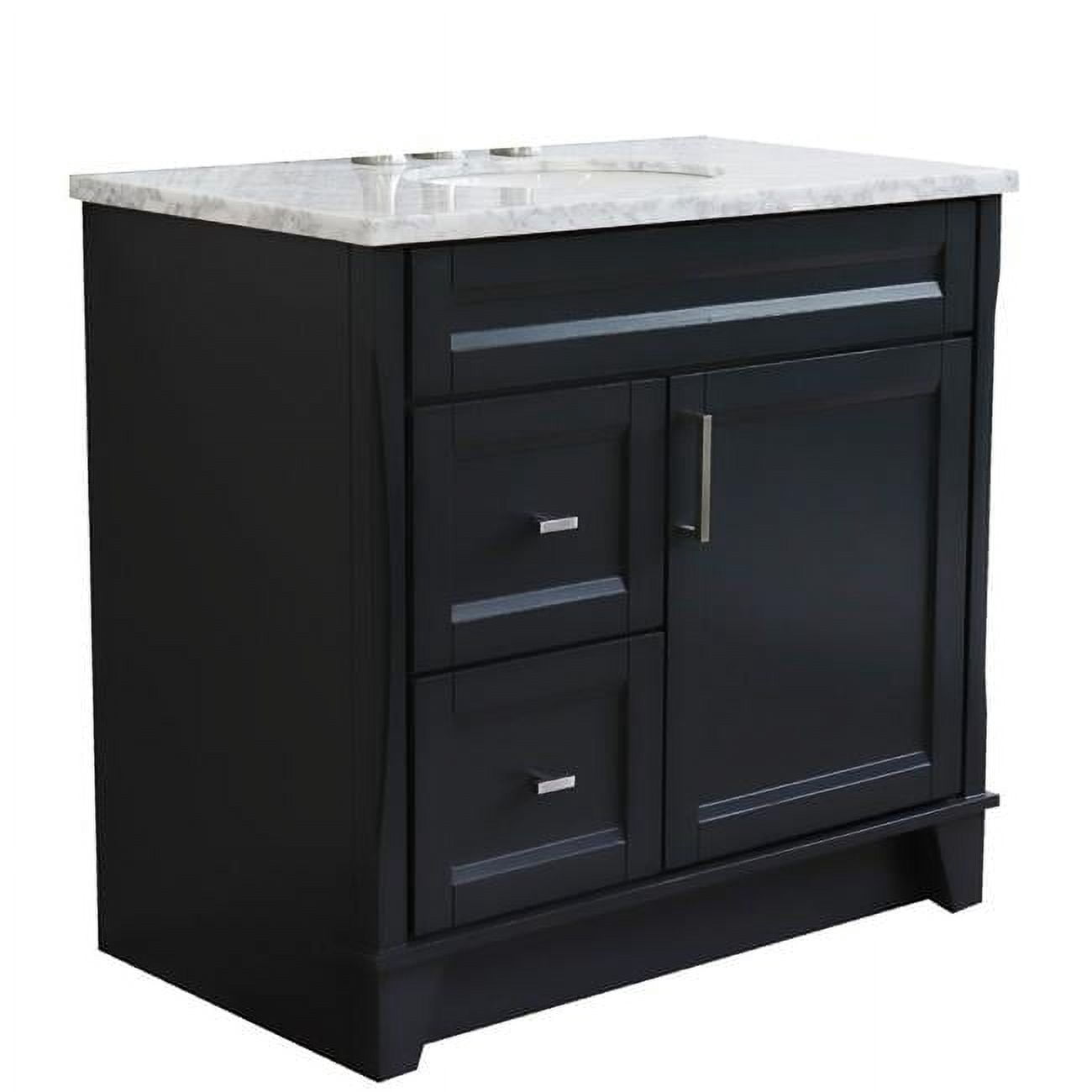 Bellaterra Home 400700-37R-DG-WMOC 37 in. Single Sink Vanity with ...