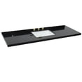 thumbnail image 1 of Bellaterra Home 430002-61S-BGR 61 in. Galaxy Granite Countertop & Single Rectangle Sink, Black, 1 of 3