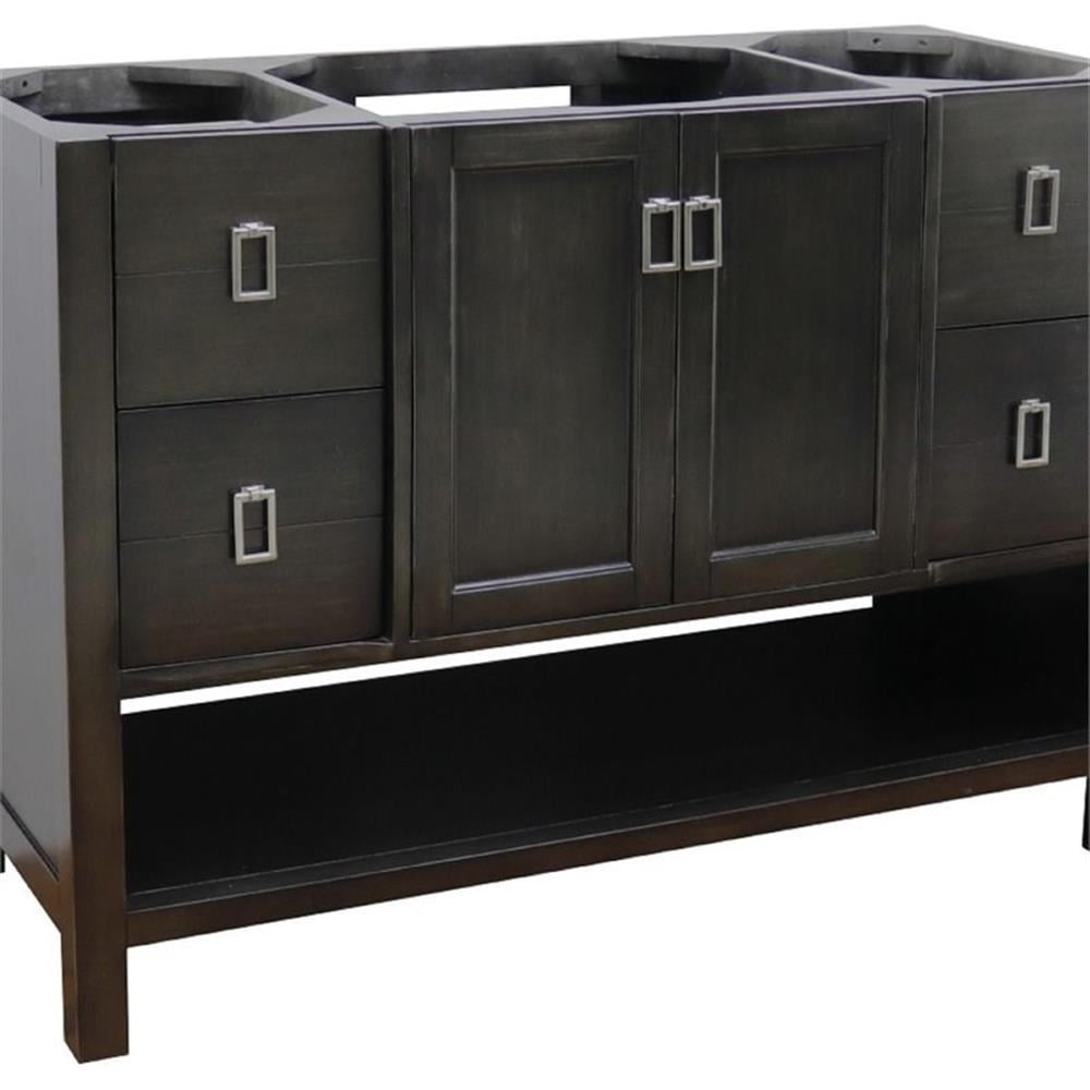 Monterey Silvery Brown Solid Oak 48" Single Bathroom Vanity Base