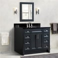 thumbnail image 1 of Bellaterra Home  49 in. Single Oval Sink Vanity with Galaxy Granite Top, Dark Gray & Black, 1 of 15