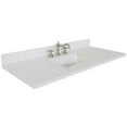 thumbnail image 1 of Bellaterra Home 430002-49-QWR 49 in. White Quartz Top with Single White Ceramic Rectangle Sink, 1 of 1