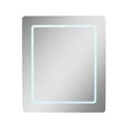 thumbnail image 1 of Bellaterra Home 808082-MC 24 in. Rectangular LED Illuminated Mirrored Medicine Cabinet, Silver, 1 of 5