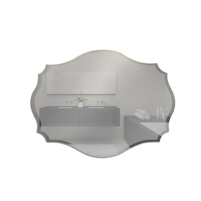 Bellaterra Home 808316-M 23.75 in. Frameless Mirror, Silver