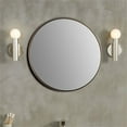 thumbnail image 1 of Bellaterra Home 8831-24GD Round Metal Frame Mirror, Brushed Gold, 1 of 2