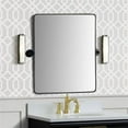 thumbnail image 1 of Rectangular Metal Frame Pivot Mirror in Matte Black, 1 of 3