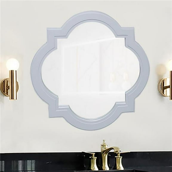 Bellaterra Home 9906-M-WH White Framed Accent Wall Mirror