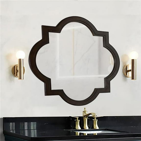 Framed Mirror, Dark Brown