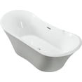 thumbnail image 1 of Bellaterra Home Ancona 71 inch Freestanding Bathtub in Glossy White, 1 of 5