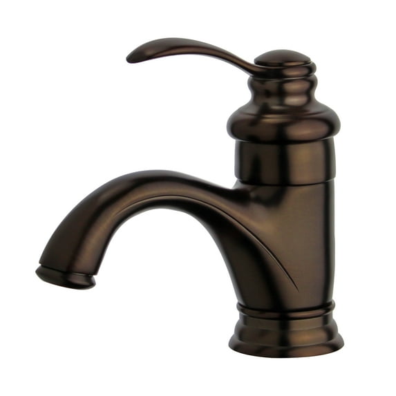 Bellaterra Home Barcelona Single Handle Bathroom Vanity Faucet with Drain without Overflow in Oil Rubbed Bronze