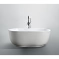 thumbnail image 1 of Bellaterra Home Brescia 65 inch Freestanding Bathtub in Glossy White, 1 of 5