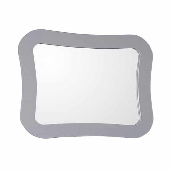 Bellaterra Home Framed mirror-manufactured wood-light gray