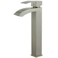 thumbnail image 1 of Bellaterra Home Palma Single Handle Bathroom Vanity Faucet with Drain without Overflow in Brushed Nickel, 1 of 3