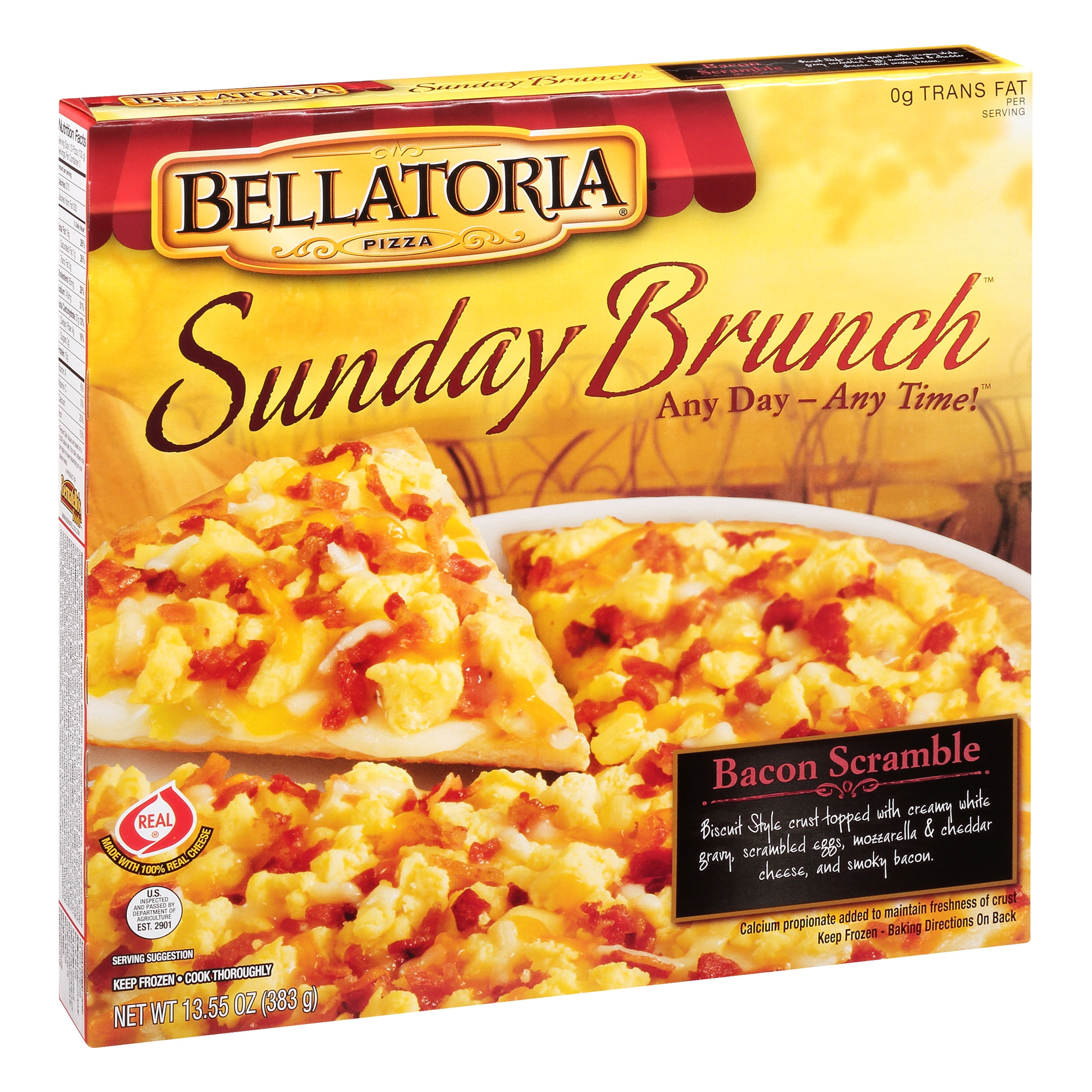 Bellatoria Sunday Brunch Bacon Scramble Breakfast Frozen Pizza 13.55oz