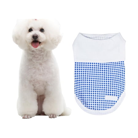 Bellaven Dog Clothes Dog Clothes and Costumes, Puppy Sleeveless Vest ,Cool Breathable Top Soft Cute Blue XL