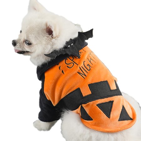 Bellaven Dog Halloween Costume Cute Pet Clothes Warm and Comfortable Pet Jacket for Small Medium Large Dogs Yellow L