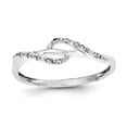 thumbnail image 1 of Belle Amore Sterling Silver Rhodium Plated Diamond Ring, 1 of 4