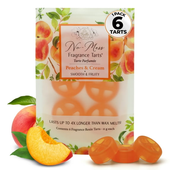 Belle Aroma®No-Mess Fragrance Tarts® - Peaches & Cream, 6 count, 1 Pack
