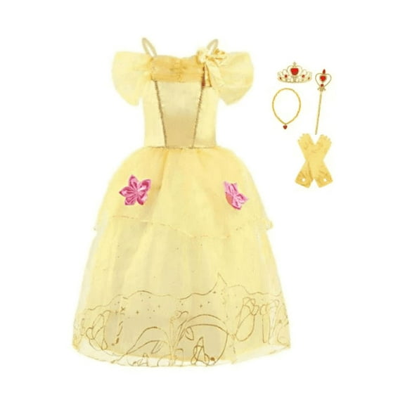 Belle Beauty and the Beast Costume Dress with Accessories
