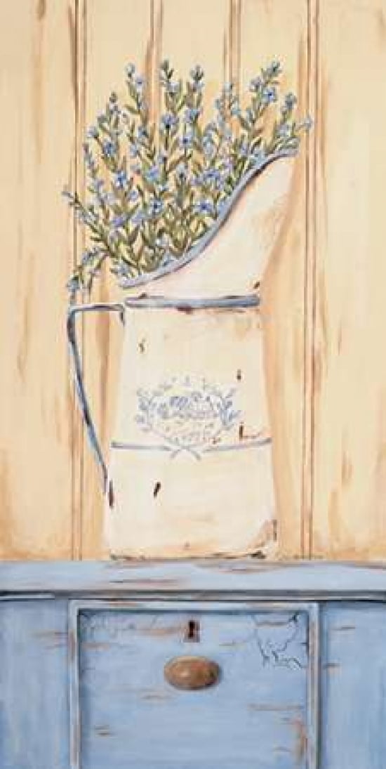 Belle Bleu Canvas Art - Jo Moulton (10 x 20)