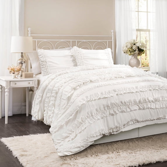 Belle Comforter White 4Pc Set King