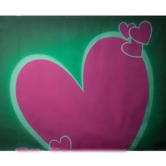 Belle Drape Scenic Series, 10x12' Painted Muslin Background, Style #920. Color: Hearts