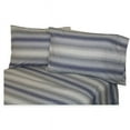 thumbnail image 1 of Belle Epoque La Rochelle Collection Striped Heathered Flannel California King Sheet Set in Blue/Grey, 1 of 5